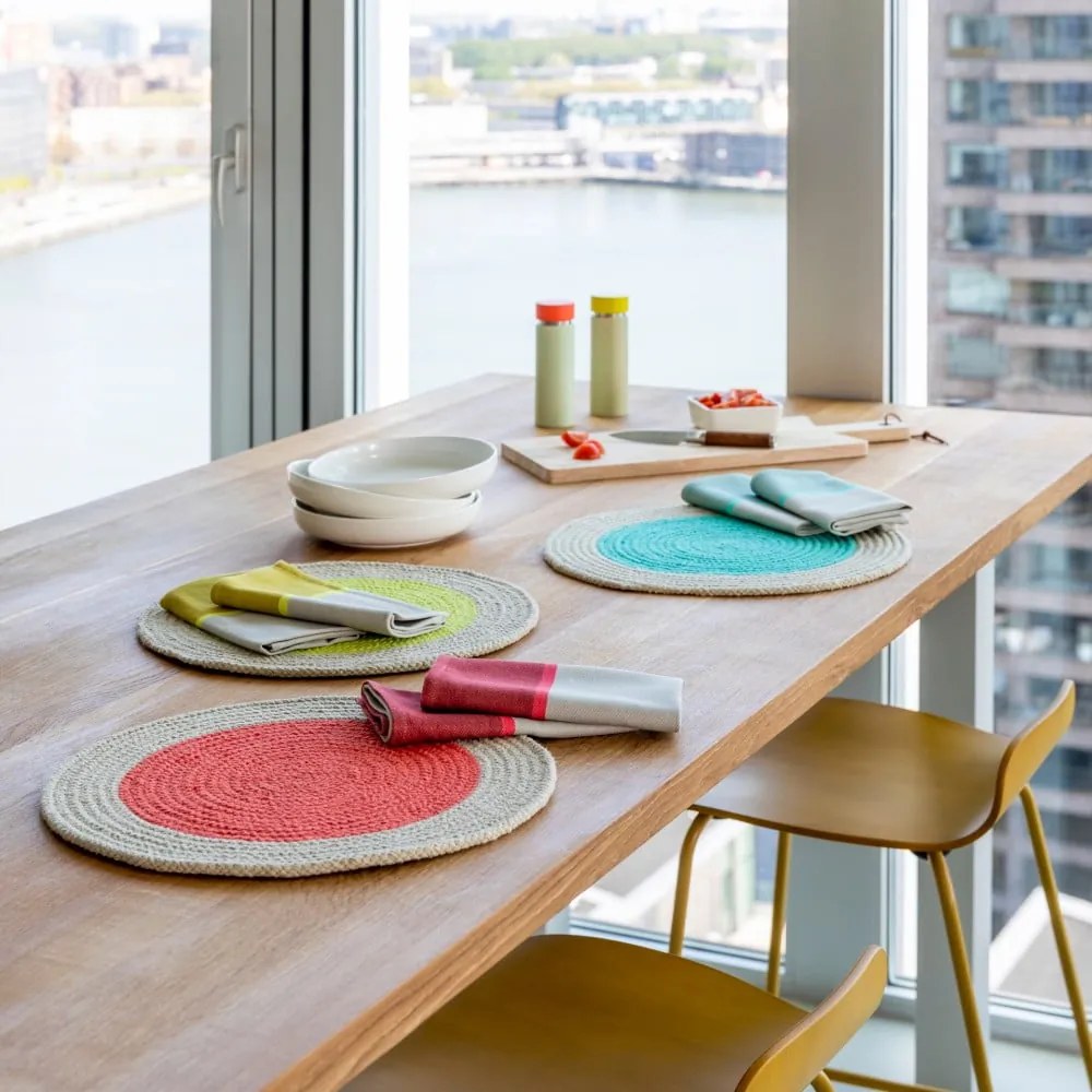 Tovaglietta in stoffa 2 pz ø 38 cm Lime - Remember