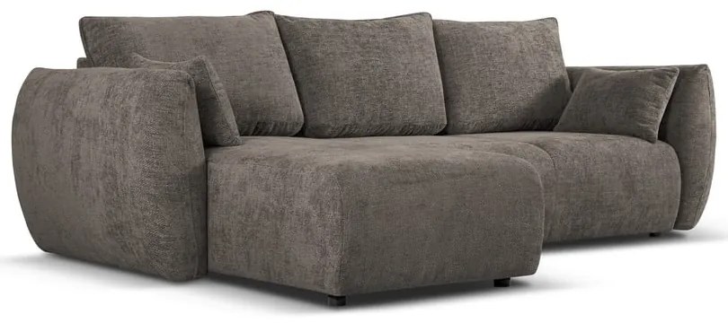 Divano angolare grigio (angolo sinistro) Matera - Cosmopolitan Design