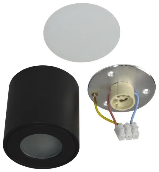 Plafoniera da esterno FARA 1xGU10/50W/230V IP54 nero