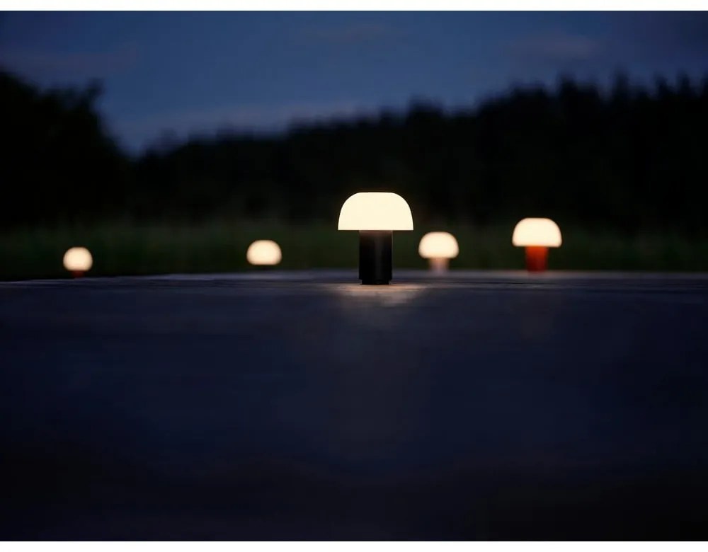 Lampada da tavolo dimmerabile a LED in alluminio nero (altezza 22 cm) Harvest - Zone