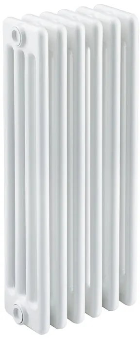 Radiatore acqua calda EQUATION Comby in acciaio 4 colonne, 6 elementi, interasse 623 mm, bianco