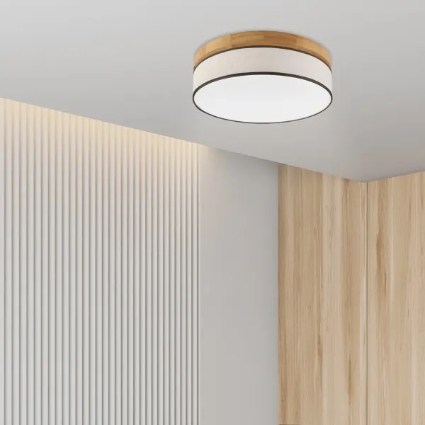 Brilagi - Plafoniera LED BELLADONNA LED/36W/230V Ø 40 cm crema/rovere