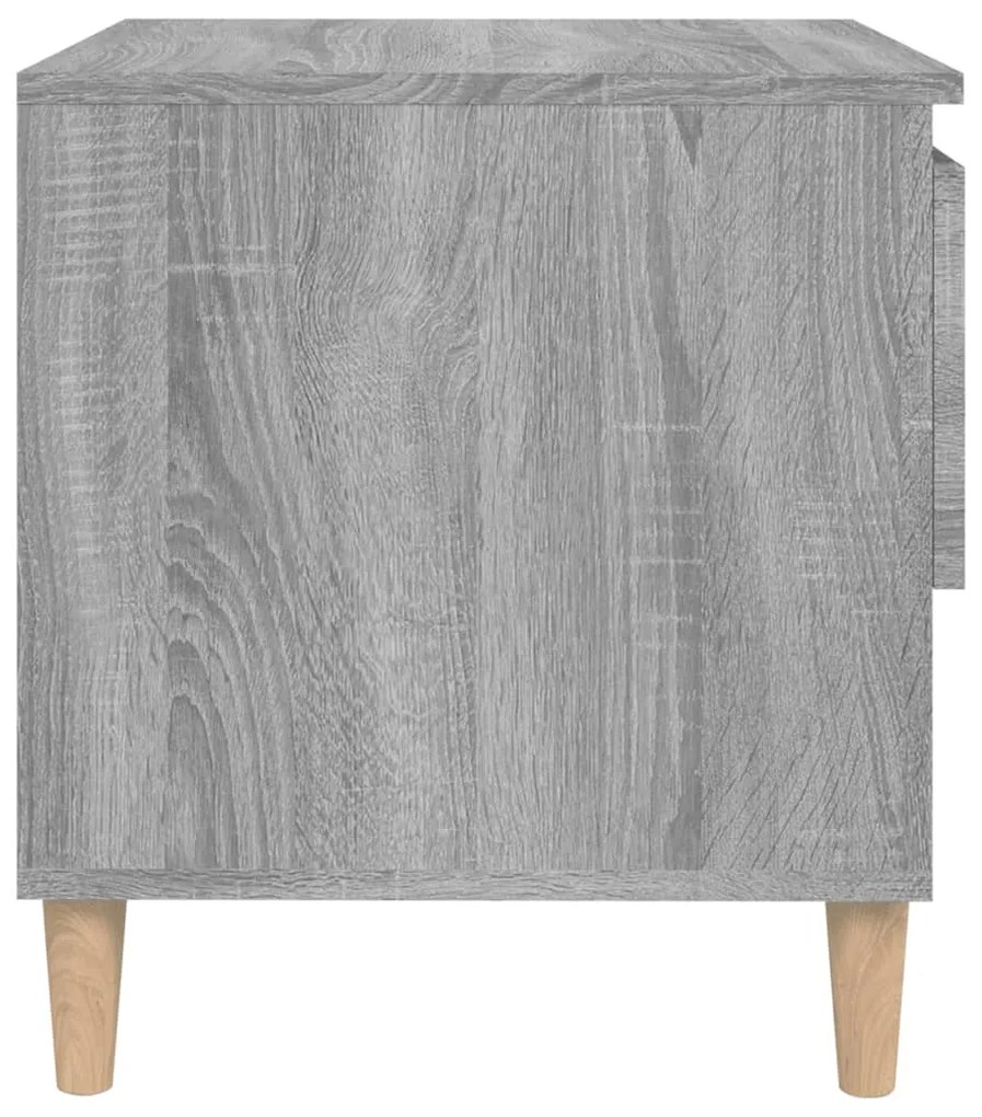 Comodini 2 pz Grigio Sonoma 50x46x50 cm in Legno Multistrato