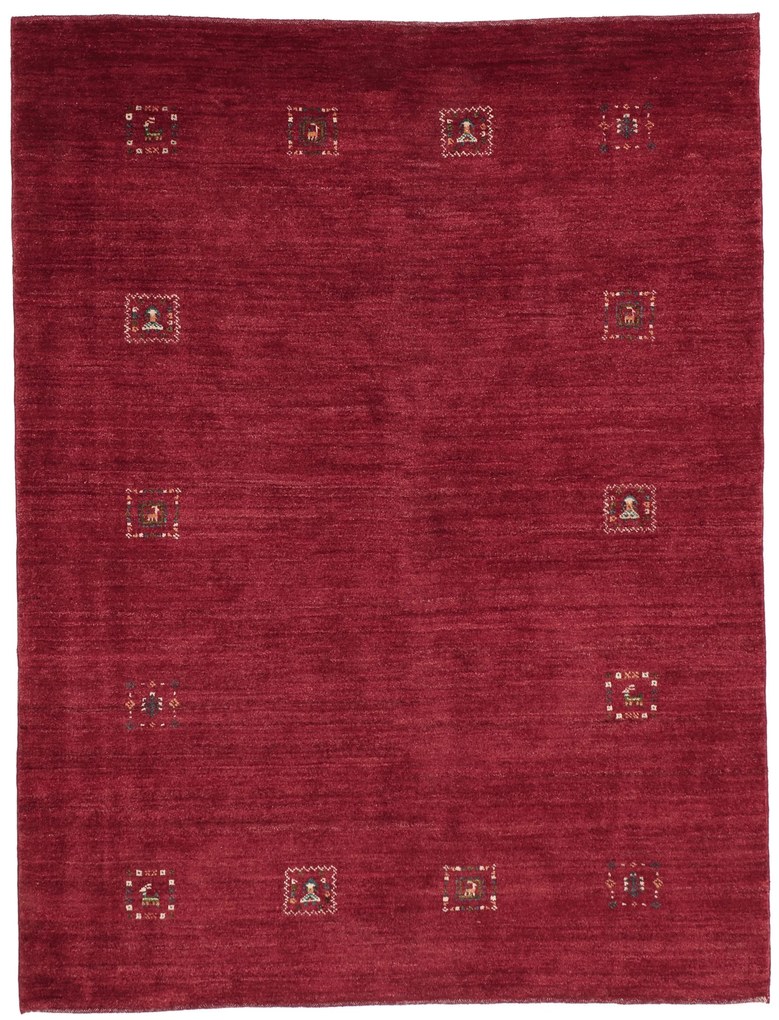 Gabbeh Tappeto persiano 160x200 Rosso (Iran) Annodato A Mano