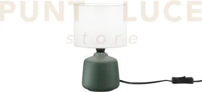 Lume burano in ceramica verde 1 luce attacco e14 misura totale d14x...