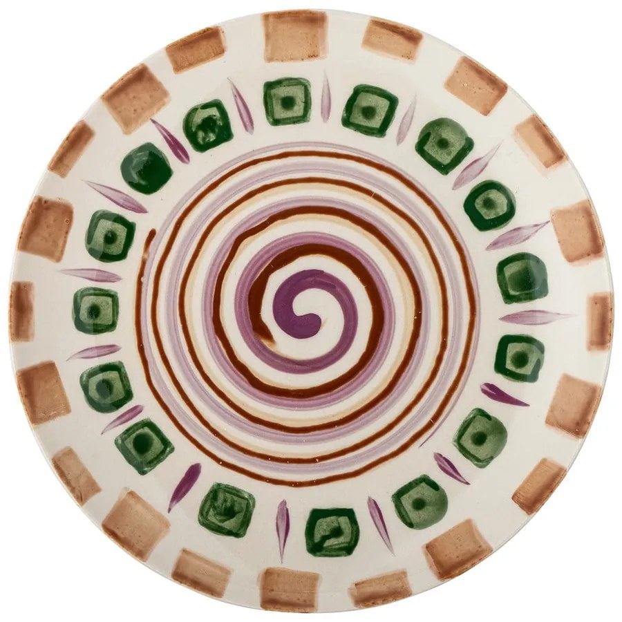 Piatto da dessert in gres verde-marrone ø 20,5 cm Shama - Bloomingville