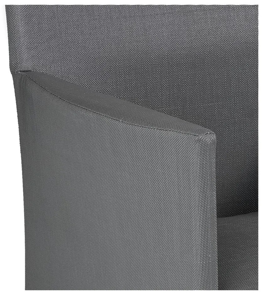 Sedia da giardino in metallo grigio Bali - Tomasucci