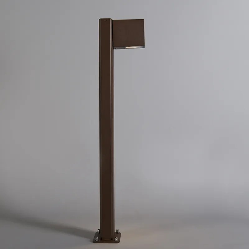 Lampada da terra smart da esterno marrone ruggine 65 cm IP44 incl. WiFi GU10 - Baleno