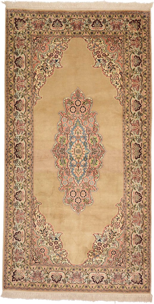 Cashmere Silk Tappeto orientale 80x160 (Indian) Annodato A Mano