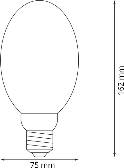 Lampadina LED DECO VINTAGE B75 E27/4W/230V 1800K