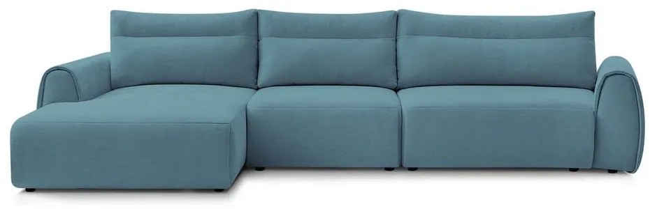 Divano angolare blu Aden – Bobochic Paris