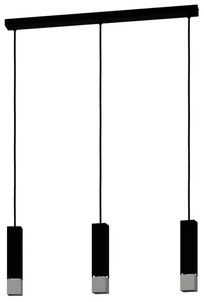 Eglo 99698 - Lampadario LED su corda BUTRANO 3xGU10/4,5W/230V