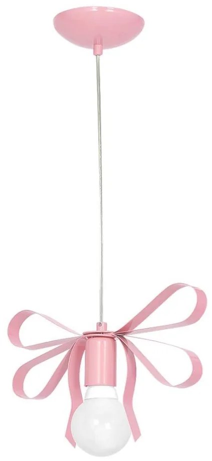 Lampadario per bambini NELA 1xE27/60W/230V rosa chiaro