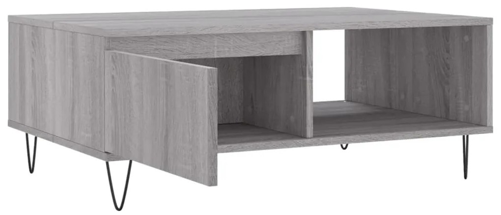 Tavolino da Salotto Grigio Sonoma 90x60x35 cm Legno Multistrato