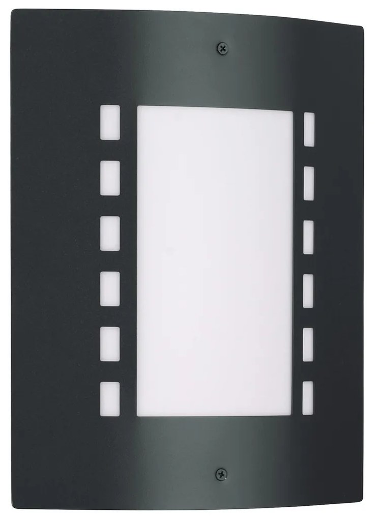 Applique Nera E27 da parete IP54 per esterni - serie METRO