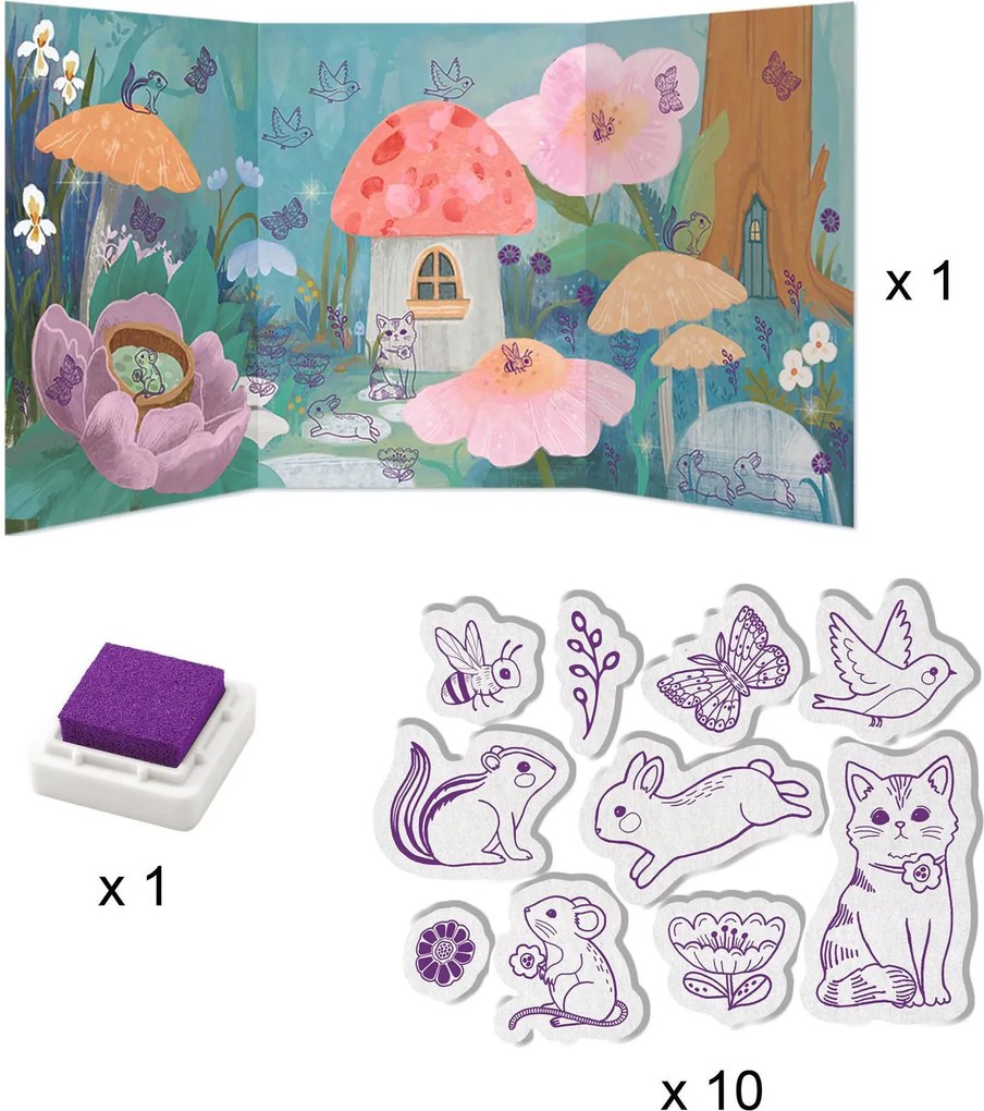 Grande set creativo - Fluffy box - Animali della foresta