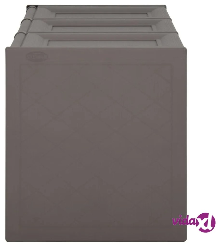 vidaXL Baule per Cuscini Grigio 125x40x42 cm 130 L