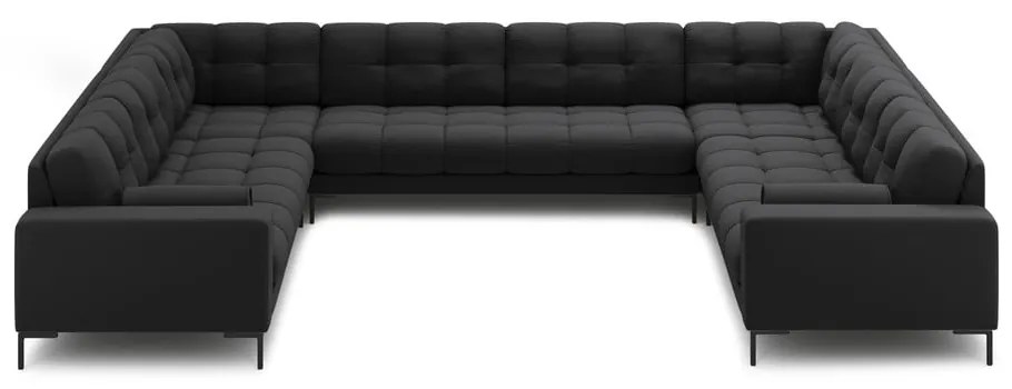 Divano angolare a U grigio scuro Bali - Cosmopolitan Design