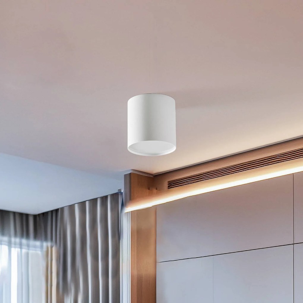 Nowodvorski Lighting Plafoniera Point Plexi M, bianco/opale