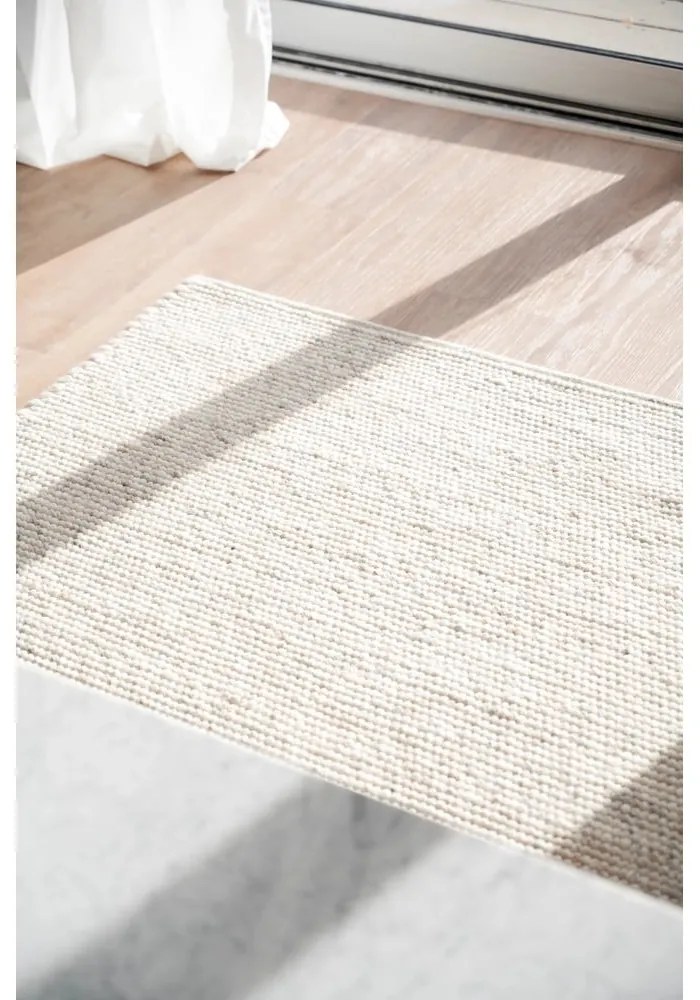 Tappeto in lana grigio chiaro 340x240 cm Auckland - Rowico