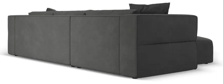 Divano angolare grigio scuro, angolo sinistro Esther - Milo Casa