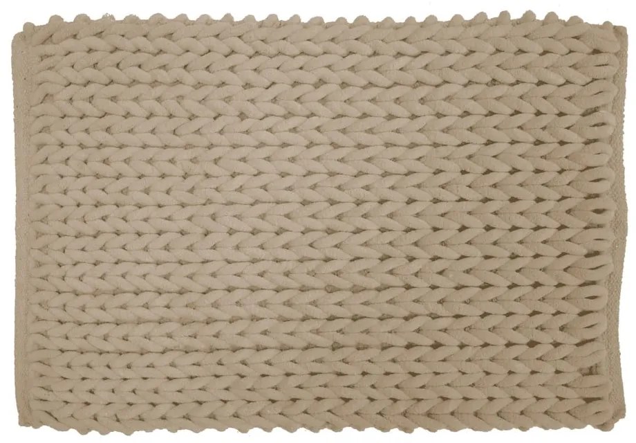 Tappetino per il bagno marrone chiaro 50x80 cm Ariel – douceur d'intérieur