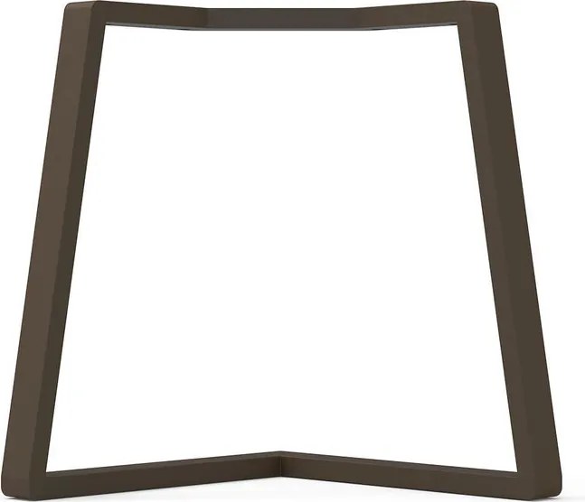 Gamba per mobili STEELMI Angolo in acciaio bronzo opaco L 78 x P 78 x H 70 cm
