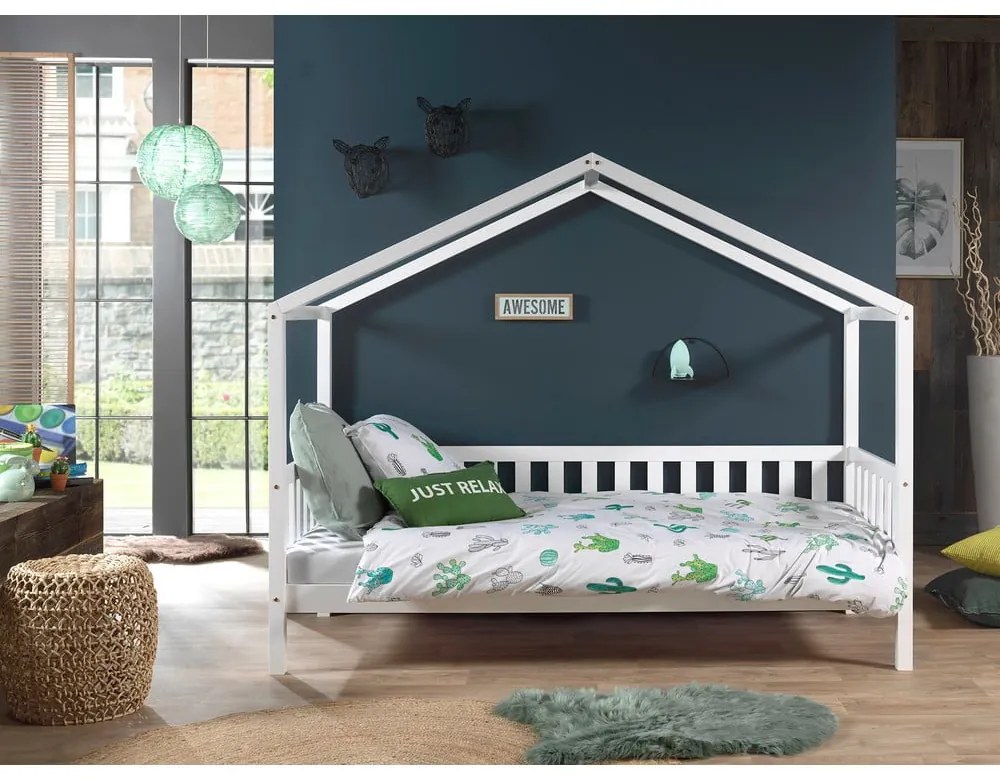 Letto per bambini in legno di pino bianco, 90 x 200 cm Dallas - Vipack