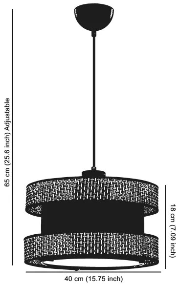 Lampadario a sospensione su cavo HALO 1xE27/60W/230V nero/grigio