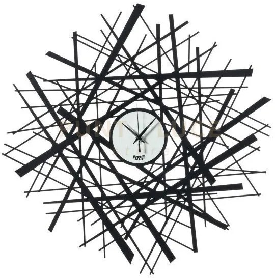 Orologio shanghai nero e bianco marmo in ferro diametro58cm
