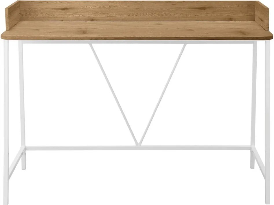 Scrivania con piano effetto rovere 50x120 cm Savona - Støraa