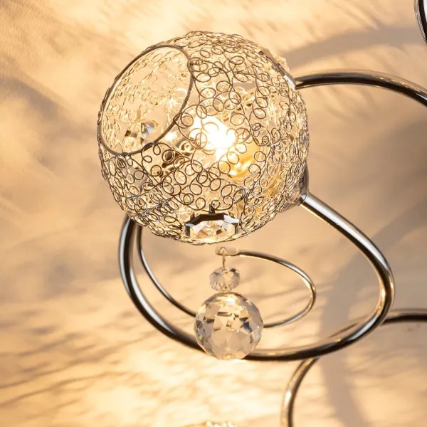 Eglo 32103 - Lampadario LED a montaggio superficiale VELAGO 5xG9/33W/230V, cromo lucido