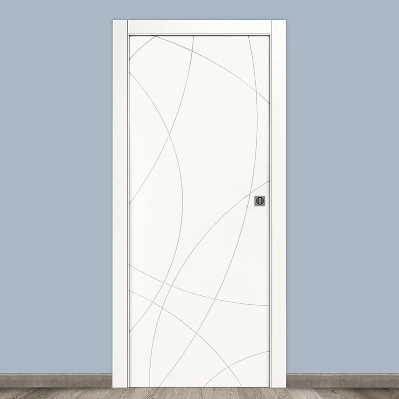 Porta scorrevole Sign bianco L 70 x H 210 cm reversibile