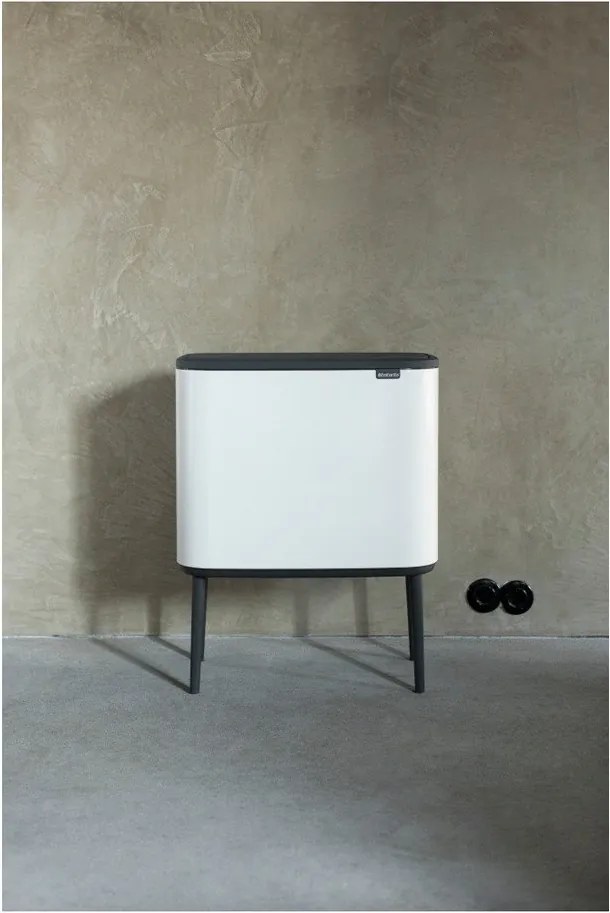 Cestino per la spazzatura in acciaio bianco touch 36 l Bo Touch Bin – Brabantia
