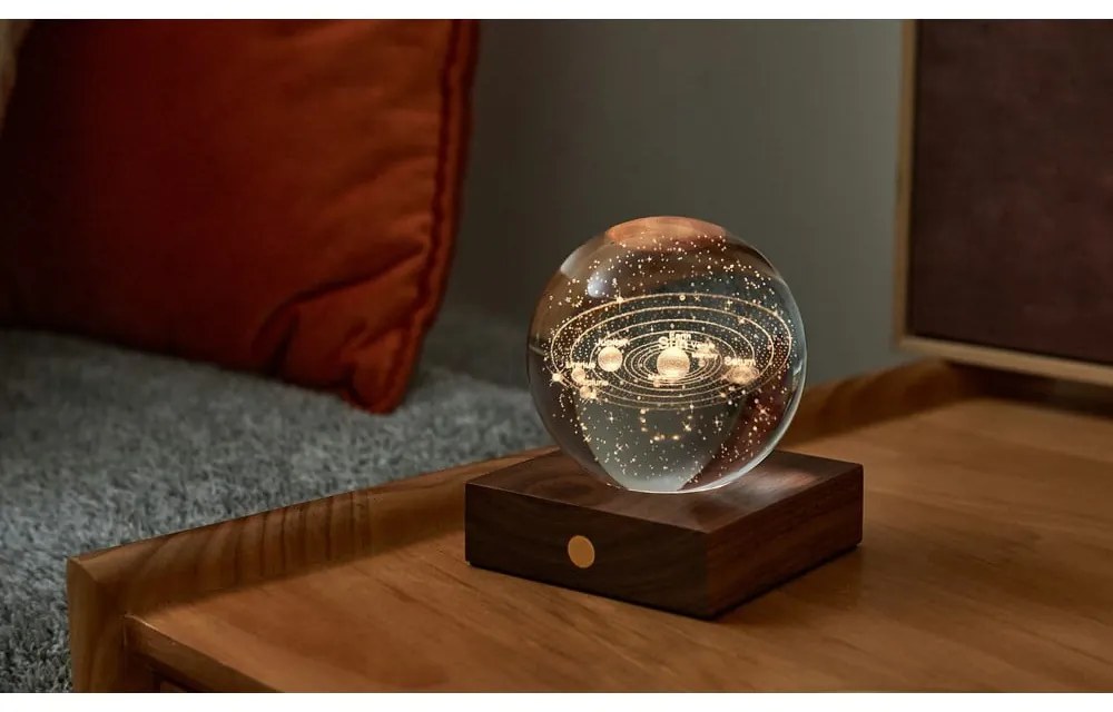 Decorazione luminosa marrone scuro con ricarica USB Amber – Gingko