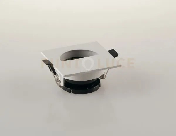 Faretto a incasso stenos orientabile bianco quadrato foro mezza lun...