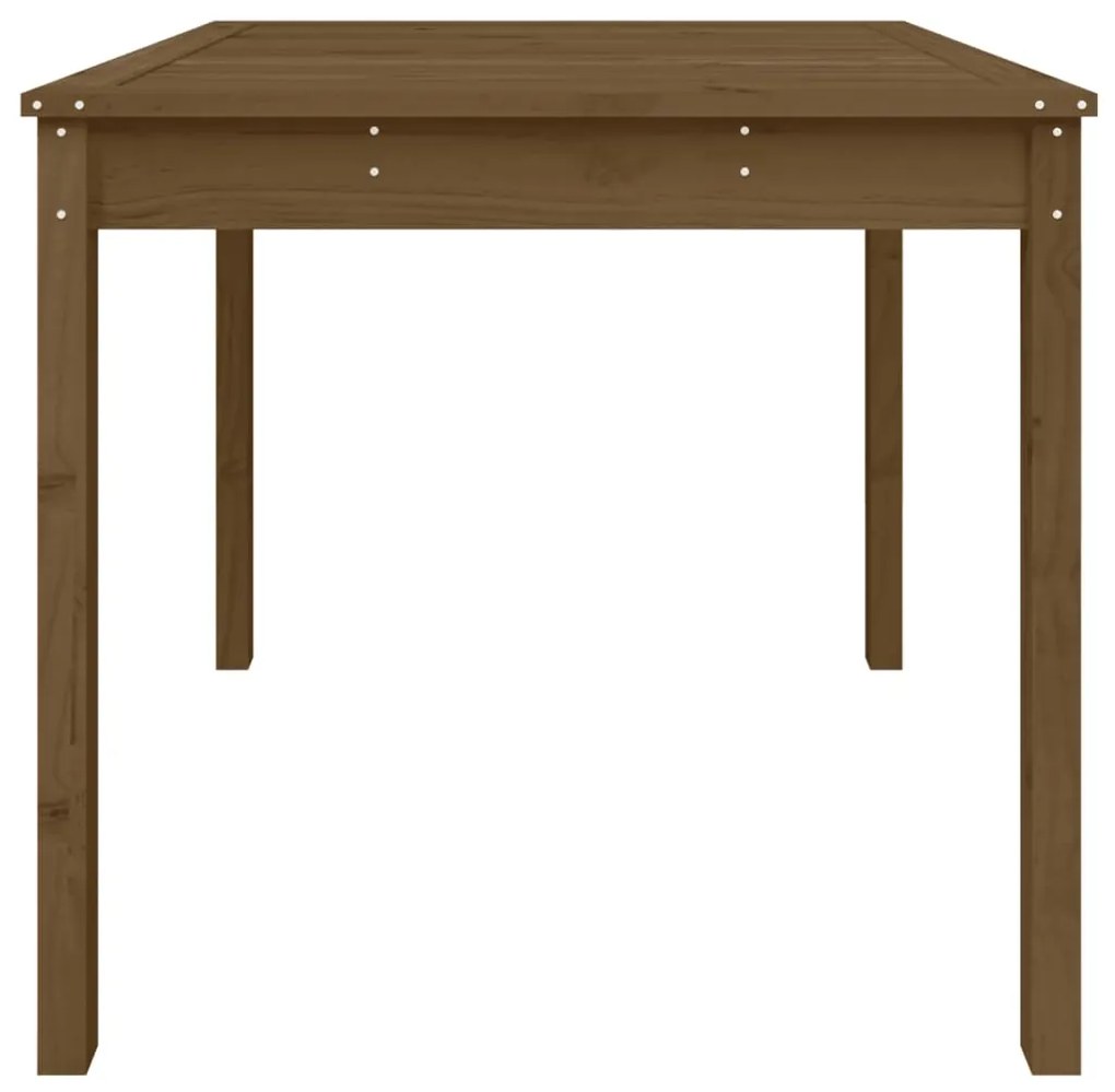 Tavolo da giardino miele 82,5x82,5x76 cm legno massello di pino