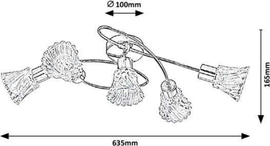 Rabalux - Faretto 5xE14/40W/230V