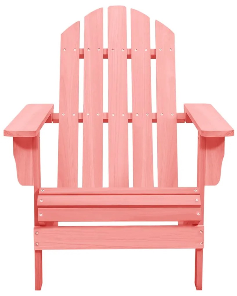 Sedia da giardino adirondack in legno massello di abete rosa