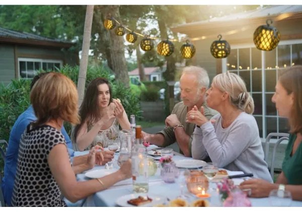 Catena LED solare 3,8m 8xLED/1,2V