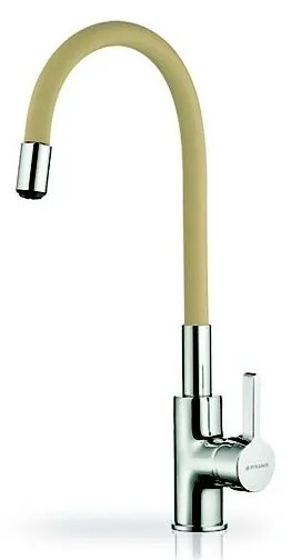 Pyramis 90938101 - Rubinetto cucina FLESSI con beccuccio flessibile beige