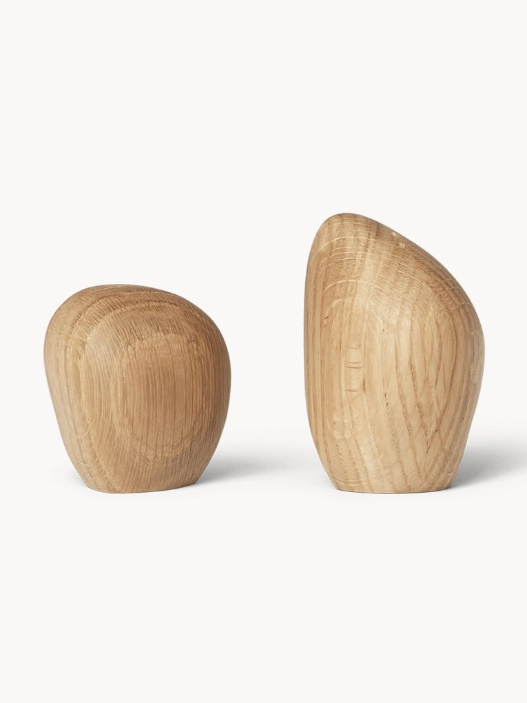 Set saliera e pepiera in legno di quercia Cairn, set da 2