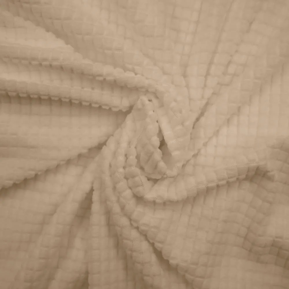 Copridivano marrone con rivestimento elastico per divano a 3 posti Sacha – douceur d'intérieur