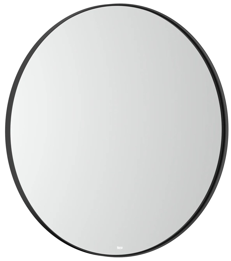 Roca Luna specchio 60x60 cm rotonda con illuminazione nero A812425000
