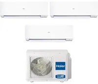 Climatizzatore Condizionatore Haier Trial Split Inverter serie EXPERT 7+7+18 con 3U70S2SR5FA R-32 Wi-Fi Integrato 7000+7000+18000