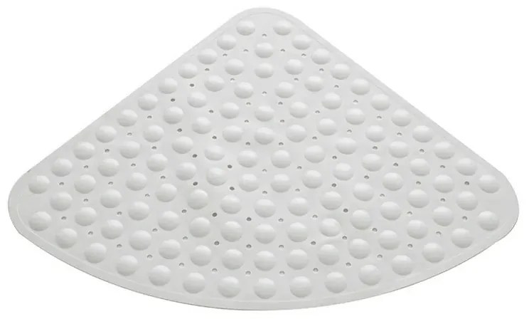 Tappeto antiscivolo angolare in PVC bianco 54x54 cm