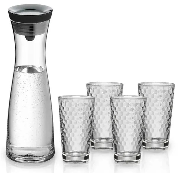 WMF - Caraffa d'acqua Basic 1 l + 4 bicchieri