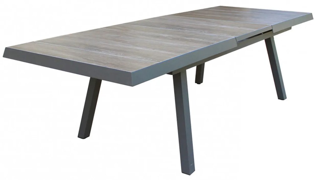 Tavolo da giardino 205 - 265x75x105 cm taupe