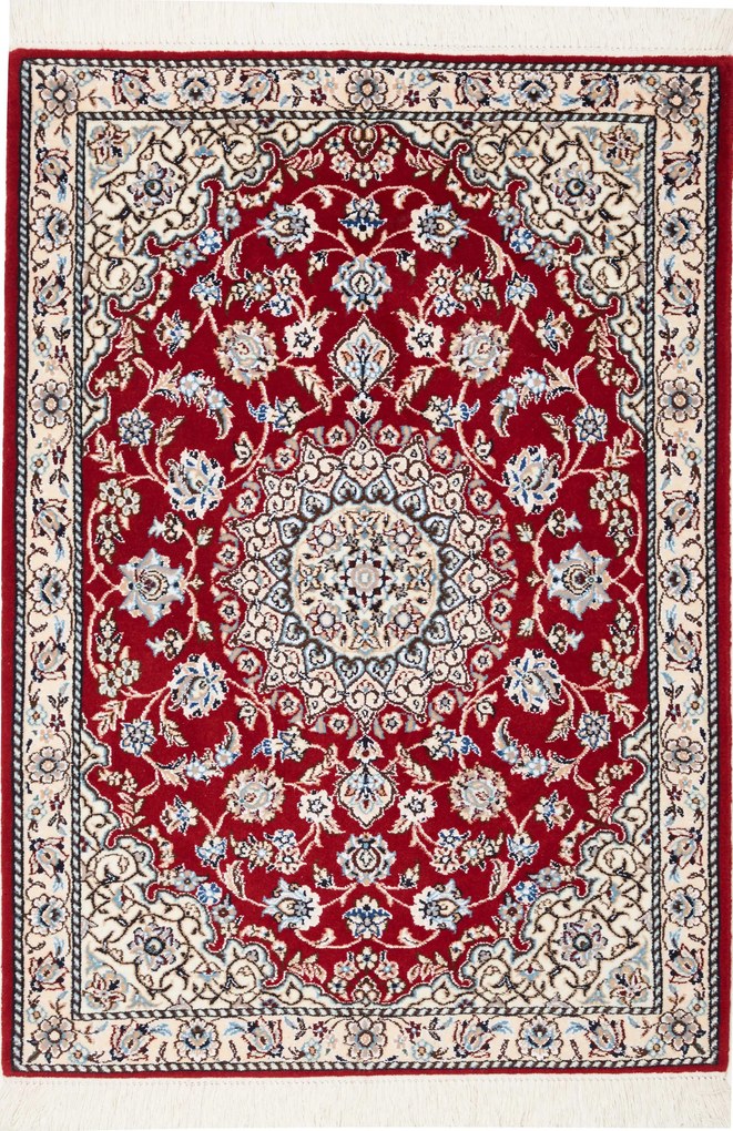 Nain Tappeto 80x110 (Iran) Annodato A Mano