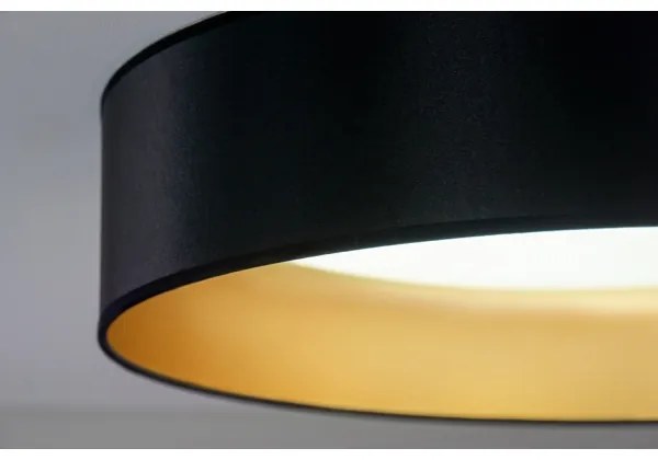 Duolla - Plafoniera LED ROLLER LED/24W/230V diametro 45 cm nero/oro
